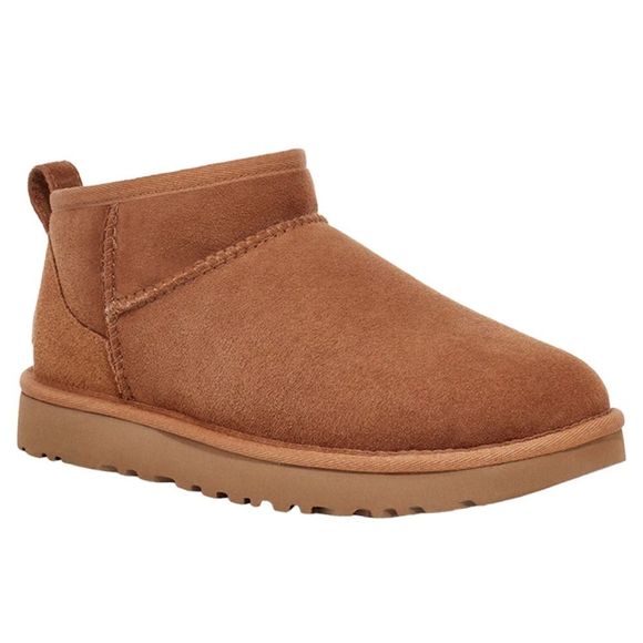 NWT UGG Classic Ultra Mini Chestnut Boots Women's Size 6 - Picture 6 of 16